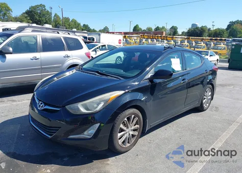 2014 Hyundai Elantra Se from USA, damaged, VIN KMHDH4AE9EU164998